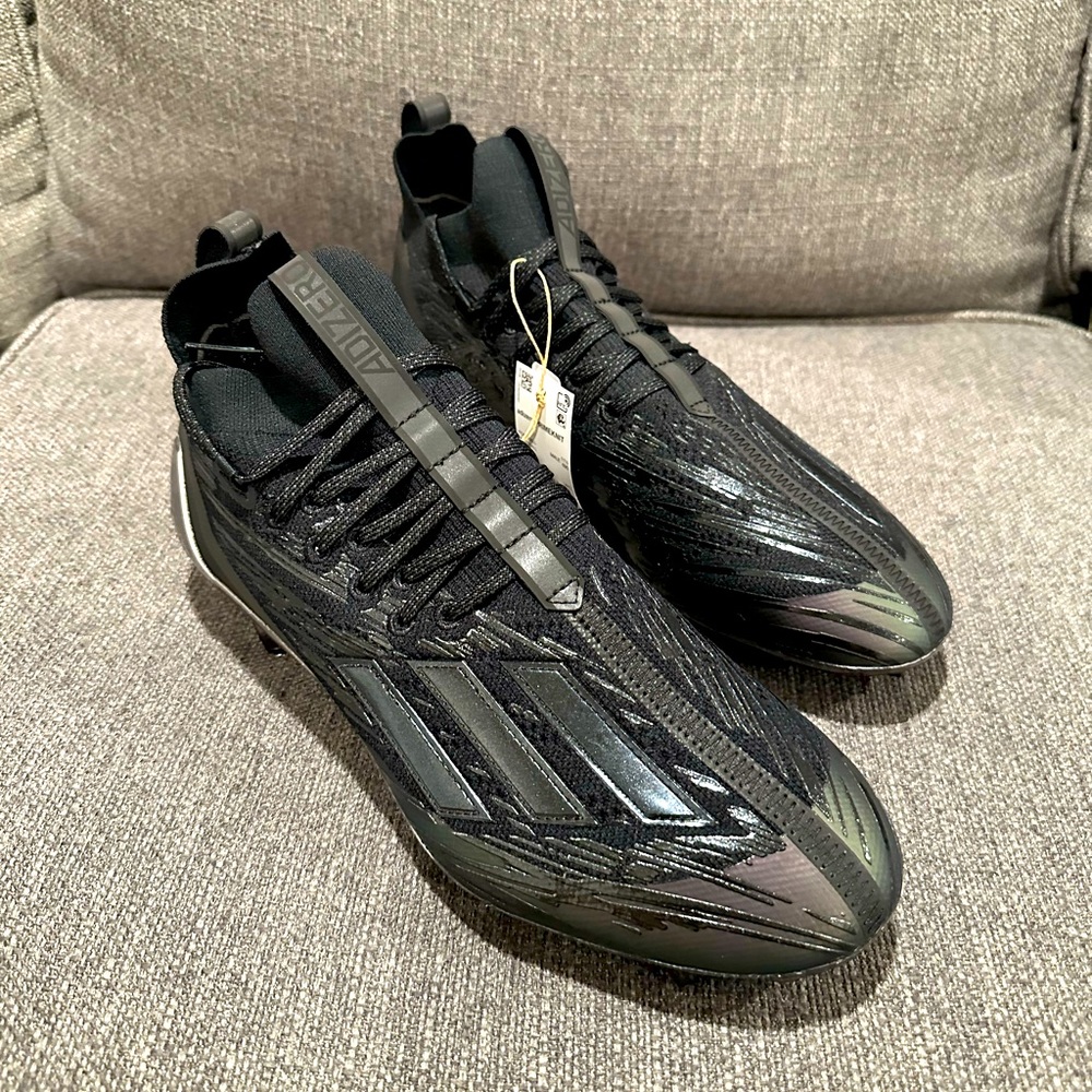 Size 12 - adidas Adizero Primeknit Cleats Black Night Metallic 2022